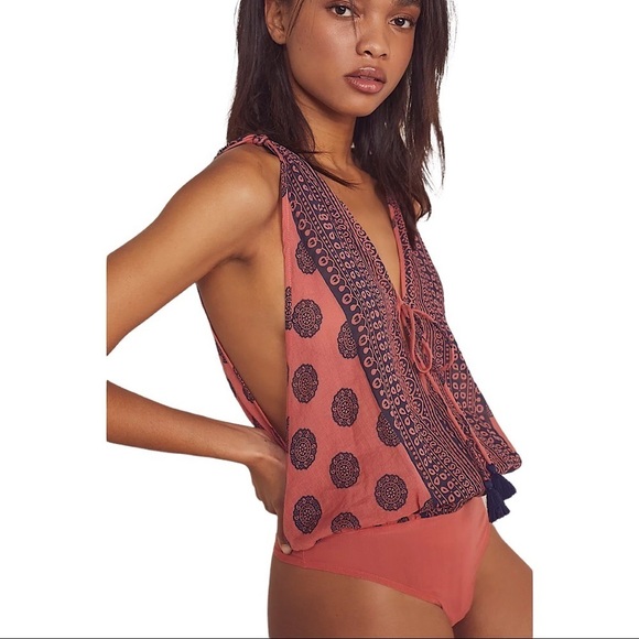 FREE PEOPLE INTIMATELY Tasseled Bodysuit - Picture 10 of 10